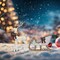 Holiday LED Reindeer with Sleigh Outdoor Christmas Yard Ornament Lightweight & Durable 75.8 × 56.8 × 23 cm